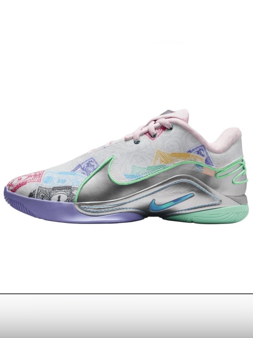 LeBron XXII QS Monopoly Currency Women’s Basketball Shoes FZ1097-100 Multicolor